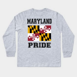 Maryland Pride Kids Long Sleeve T-Shirt